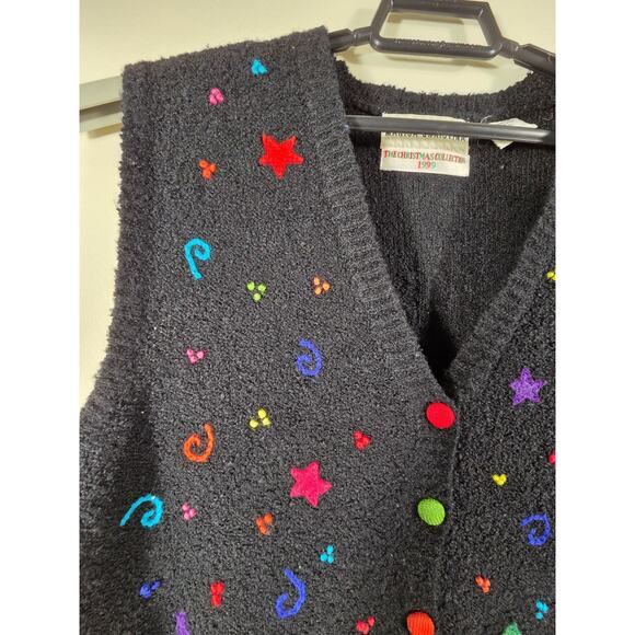 Marisa Christina Classic Christmas Collection 1999 Sweater Vest Sz L XL Vintage - Picture 4 of 7